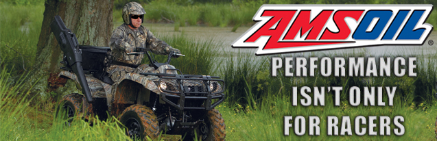 AMSOIL, for ATV, motorcycle and dirt bike use.